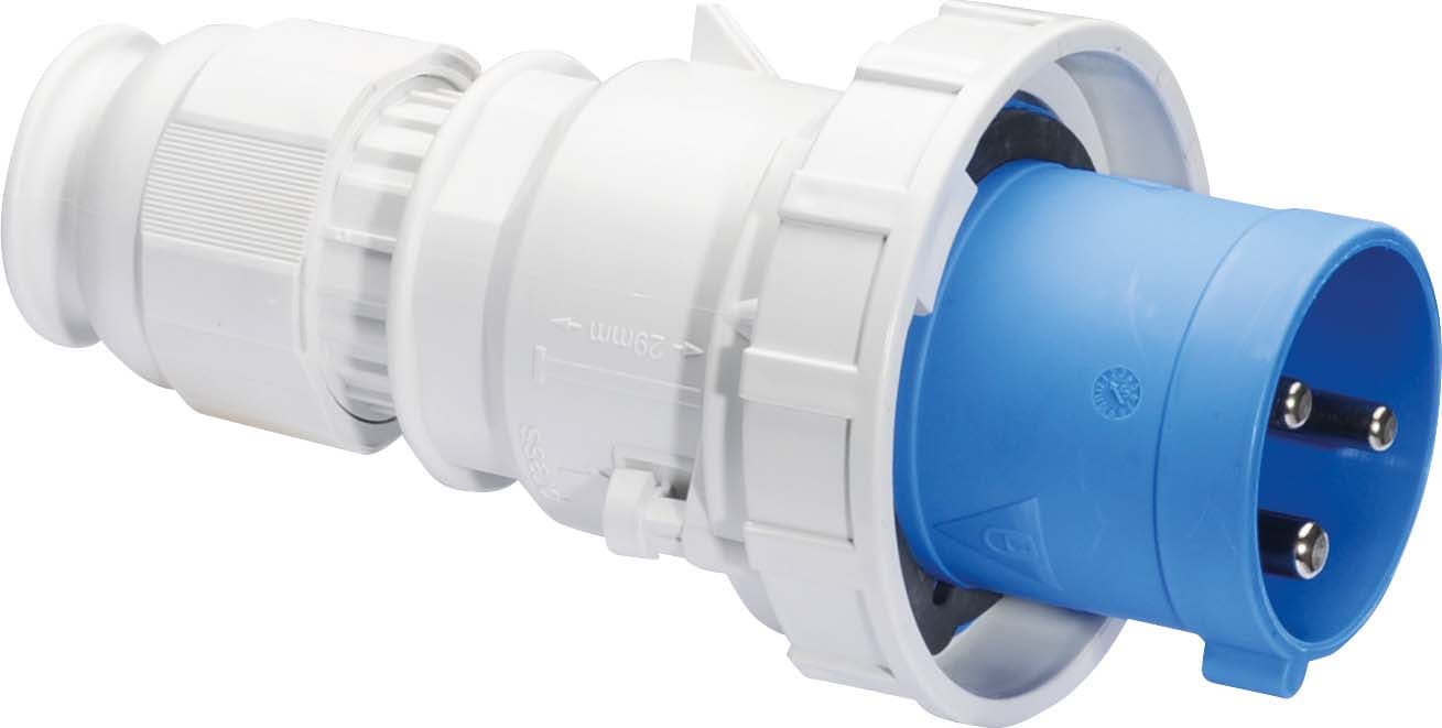 Bals - Fiche avec presse-étoupe 230V 2P+T 6h 63A IP67 Gamme TE