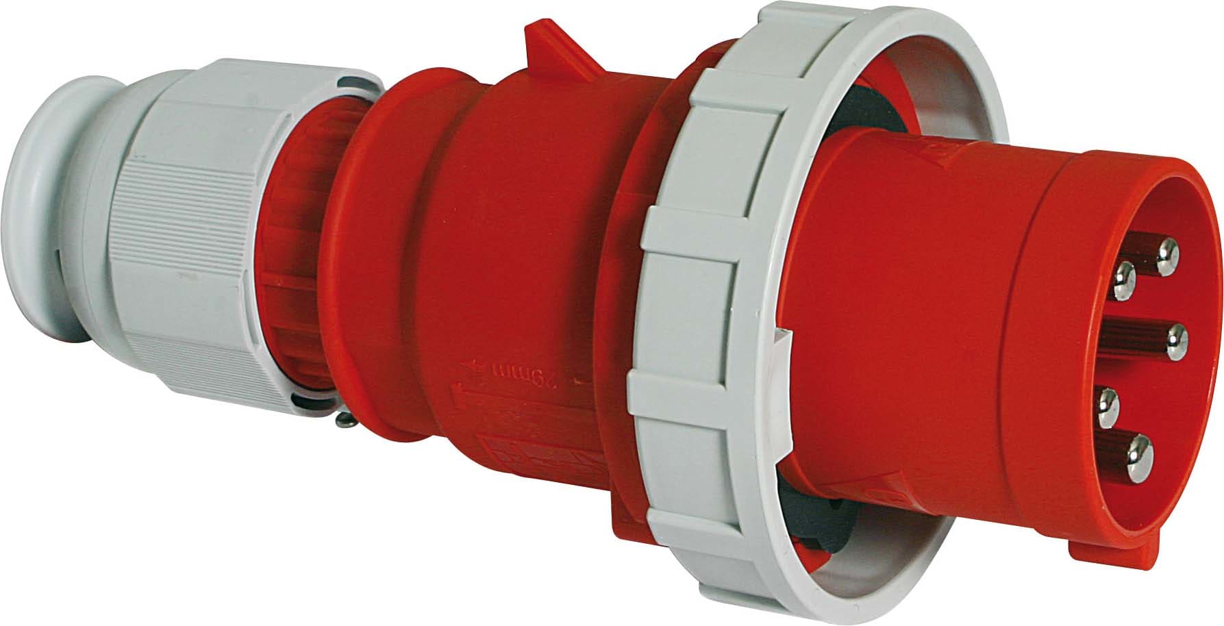 Bals - Fiche avec presse-étoupe 400V 3P+N+T 6h 63A IP67 Gamme TE