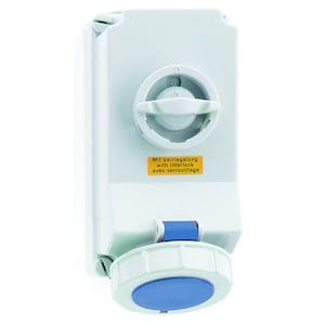 Bals - Socle de prise mural commandé 230V 2P+T 32A IP67