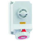 Bals - Socle de prise mural commandé 400V 3P+N+T 6h 63A IP67 à vis