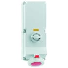 Bals - Socle de prise mural commandé 400V 3P+N+T/6h 125A IP67
