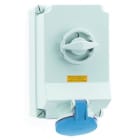 Bals - Socle de prise mural TE interruptible, à verrouillage 230V 3P+T/9h 63A IP44