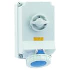 Bals - Socle de prise mural commandé 230V 3P+T/9h 63A IP67