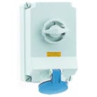 Bals - Socle de prise mural TE interruptible, à verrouillage 230V 2P+T/6h 63A IP44