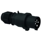 Bals - Fiche noire avec presse-étoupe 400V 3P+T/6h 32A IP44 pour évènementiel