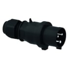 Bals - Fiche noire avec presse-étoupe 230V 2P+T/6h 32A IP44 pour évènementiel