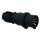 Bals - Fiche noire avec presse-étoupe 400V 3P+N+T 6h 32A IP44 pour évènementiel
