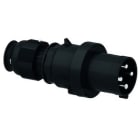 Bals - Fiche noire avec presse-étoupe 400V 3P+T/6h 63A IP44 pour l'évènementiel.