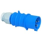 Bals - Fiche avec presse-étoupe 230V 2P+T 6h 32A IP44