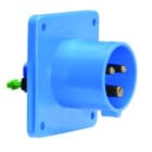 Bals - Socle de connecteur avec plastron Quick-Connect droit 230V 2P+T 6h 32A IP44