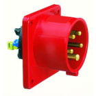 Bals - Socle de connecteur avec plastron Quick-Connect droit 400V 3P+N+T 6h 32A IP44