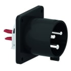 Bals - Socle de connecteur tableau droit 230V 3P+N+T 6h 32A IP44 noir