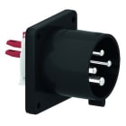 Bals - Socle de connecteur tableau droit 400V 3P+T 6h 32A IP44 noir