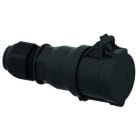 Bals - Prolongateur noir avec presse étoupe 400V 3P+N+T 6h 32A IP44 pour lévènementiel.