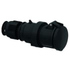 Bals - Prolongateur noir avec presse etoupe 400V 50-60Hz 3P+N+T 6H 63A IP44