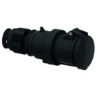 Bals - Prolongateur noir avec presse étoupe 400V 3P+T 6h 63A IP44 pour évènementiel.