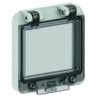 Bals - Fenêtre 4 modules simple en polycarbonate gris IP44