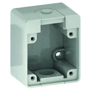 Bals - Boitier gris prise PC E:38X38