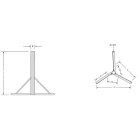 Fracarro Portenseigne - Pied terrasse Diam. 76mm
