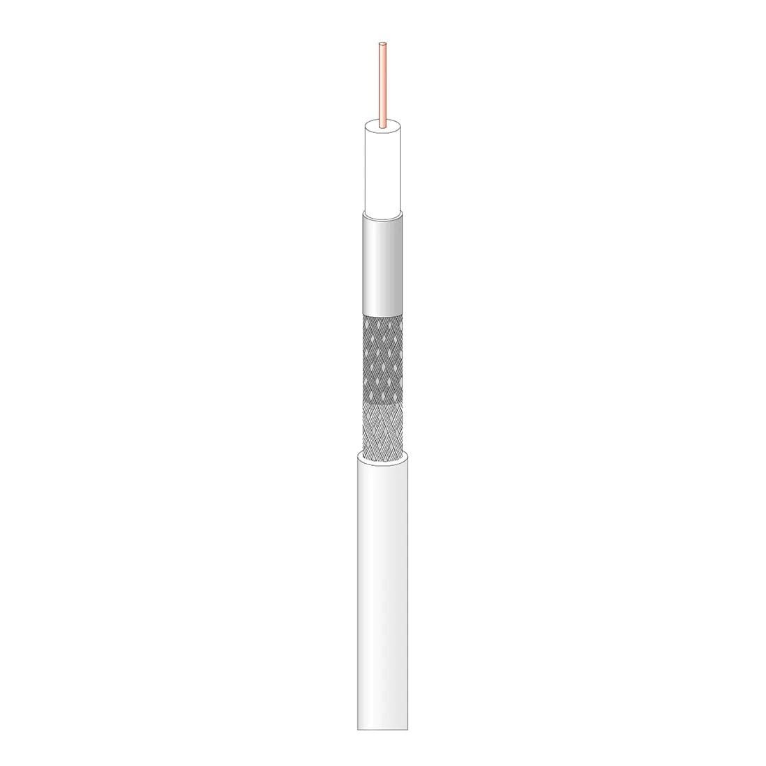 Fracarro Portenseigne - Câble blanc 17VATC -100M-C6