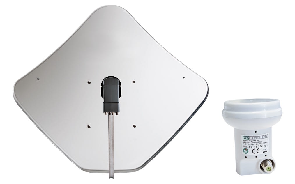 Fracarro Portenseigne - Kit parabole 85 cm acier + LNB emballage individuel