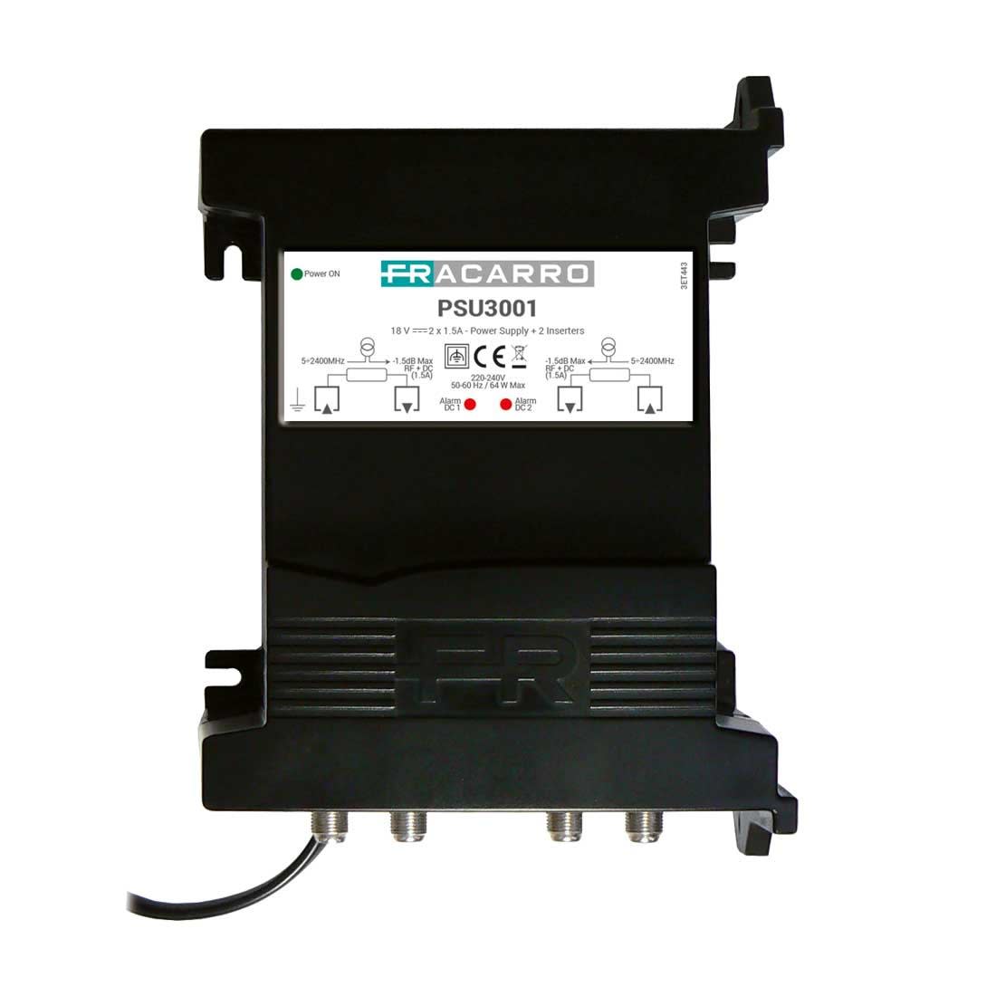 Fracarro Portenseigne - Alimentation pour Switch 18V 3A + Injecteur
