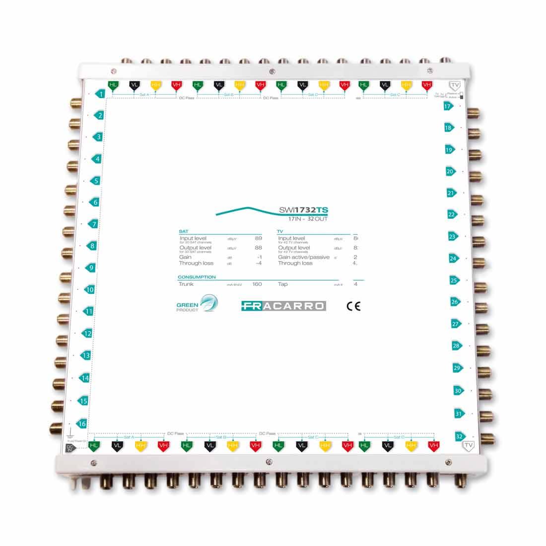 Fracarro Portenseigne - Msw cascadable 17E/32S Actif ou Passif