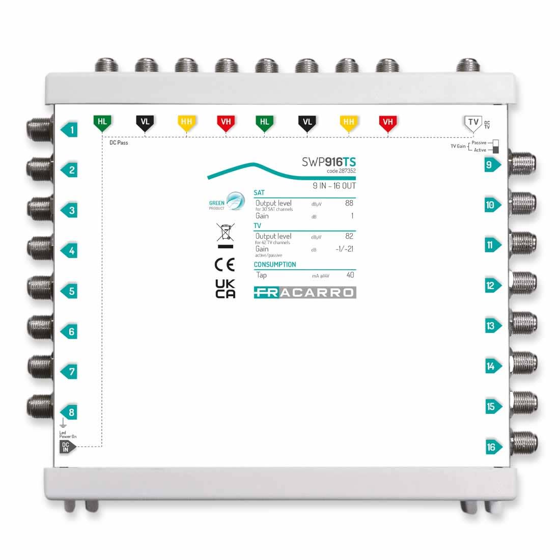 Fracarro Portenseigne - Msw compact 9E/16S Actif ou Passif