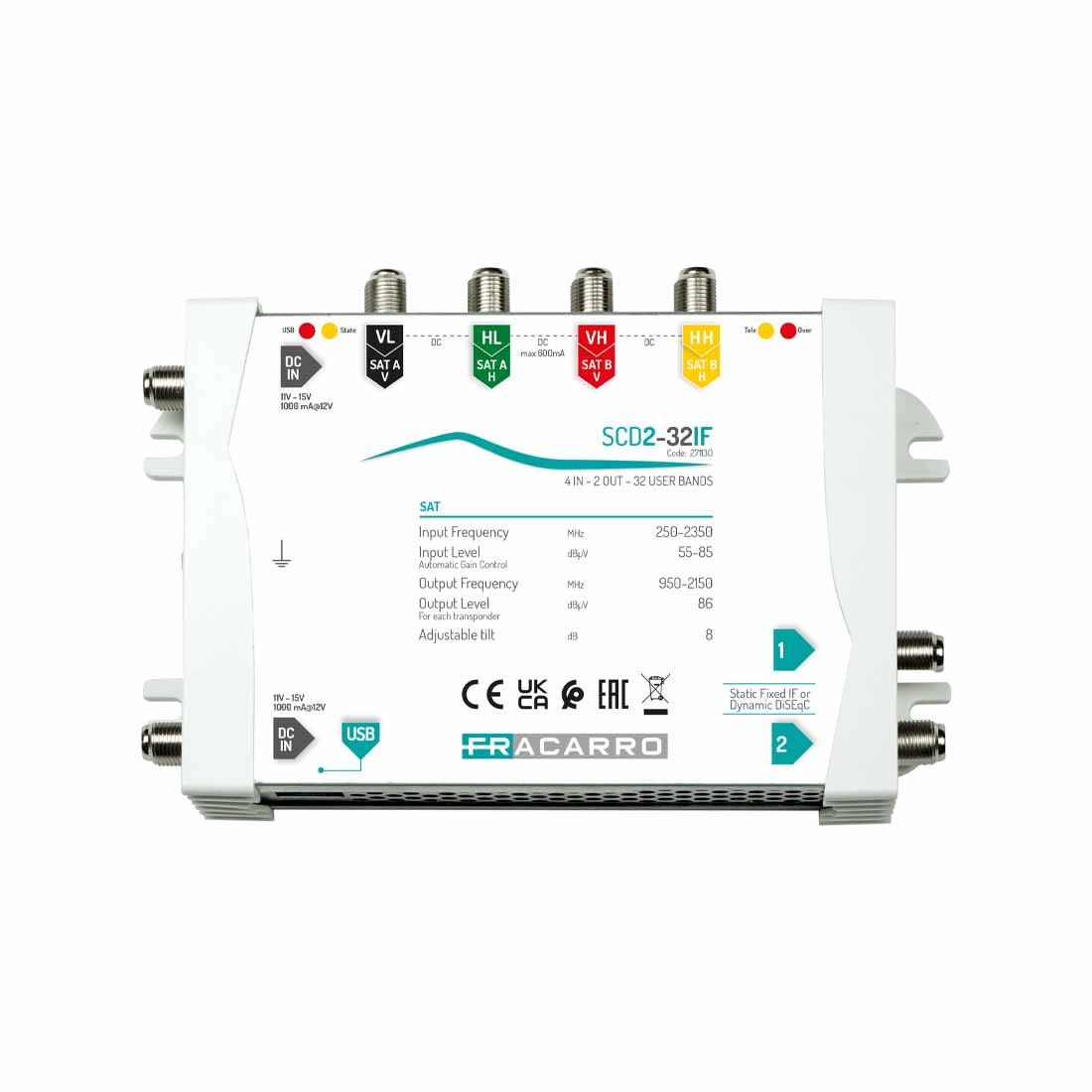 Fracarro Portenseigne - Station de conversion FI-FI DVB-S2