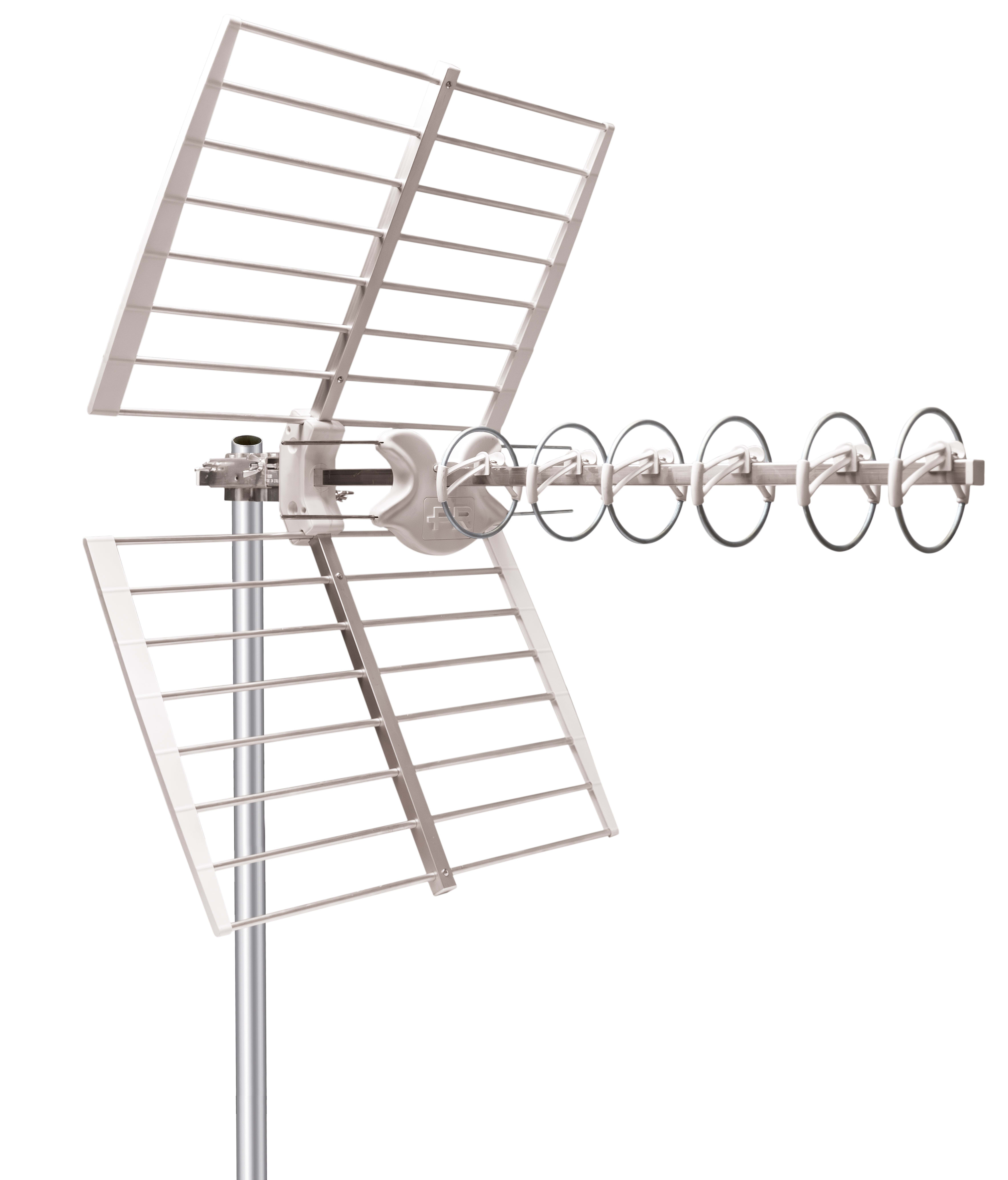 Fracarro Portenseigne - Antenne UHF ALPHA LTE700, 6 éléments, canaux 21-48, gain 15,5dB,