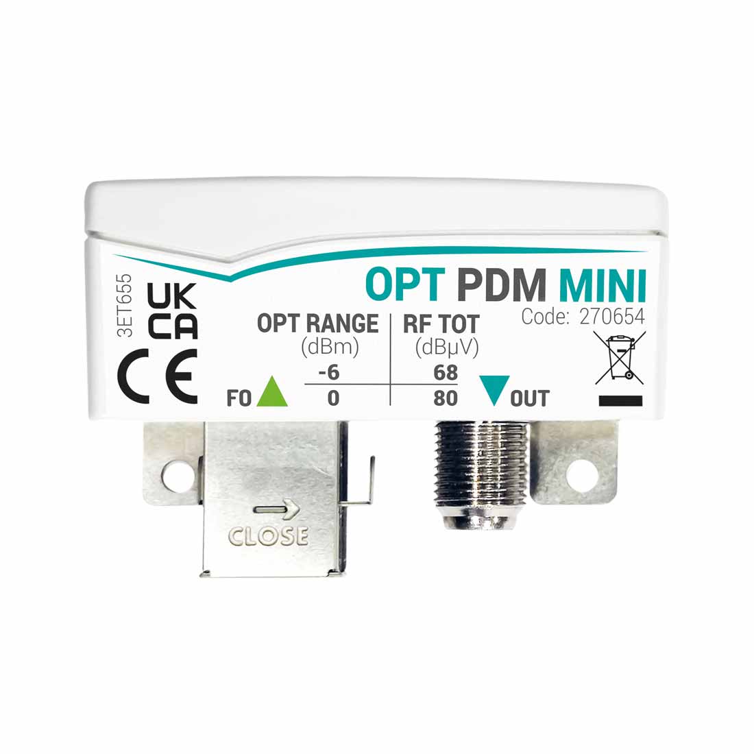 Fracarro Portenseigne - Récepteur optique passif ULB, entrée MINI
