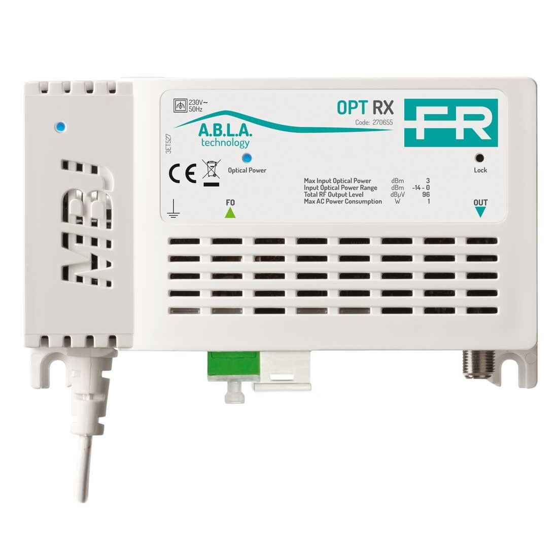Fracarro Portenseigne - Récepteur optique TNT+SAT, 1270-1610, SC/APC