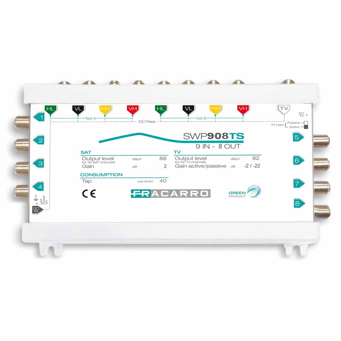 Fracarro Portenseigne - Msw compact 9E/8S Actif ou Passif
