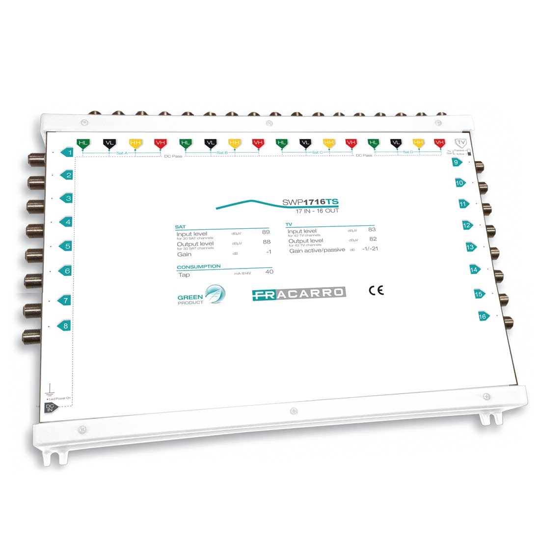 Fracarro Portenseigne - Msw compact 17E/16S Actif ou Passif