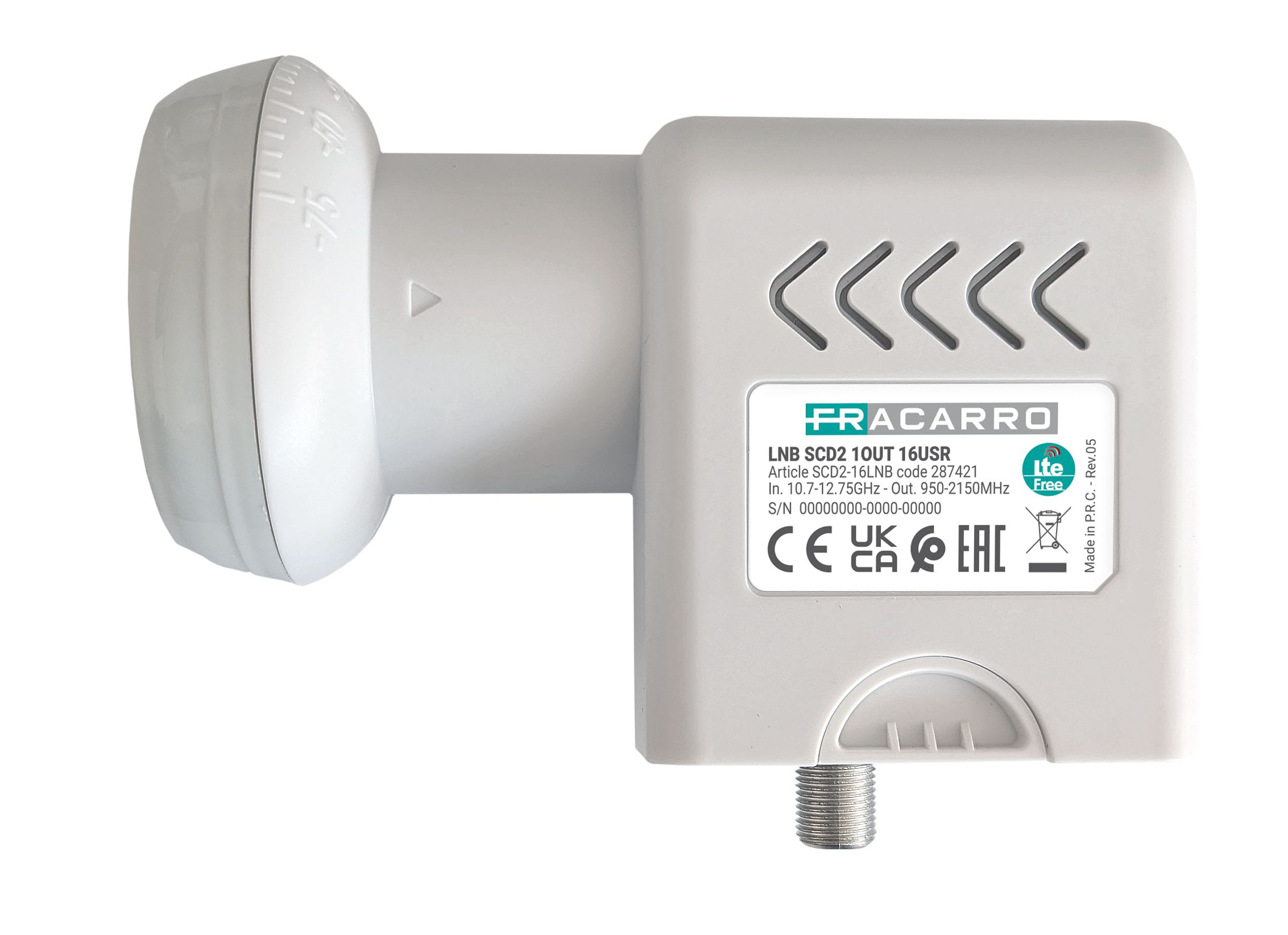Fracarro Portenseigne - LNB une sortie SCD2 - 12 tuners dCSS