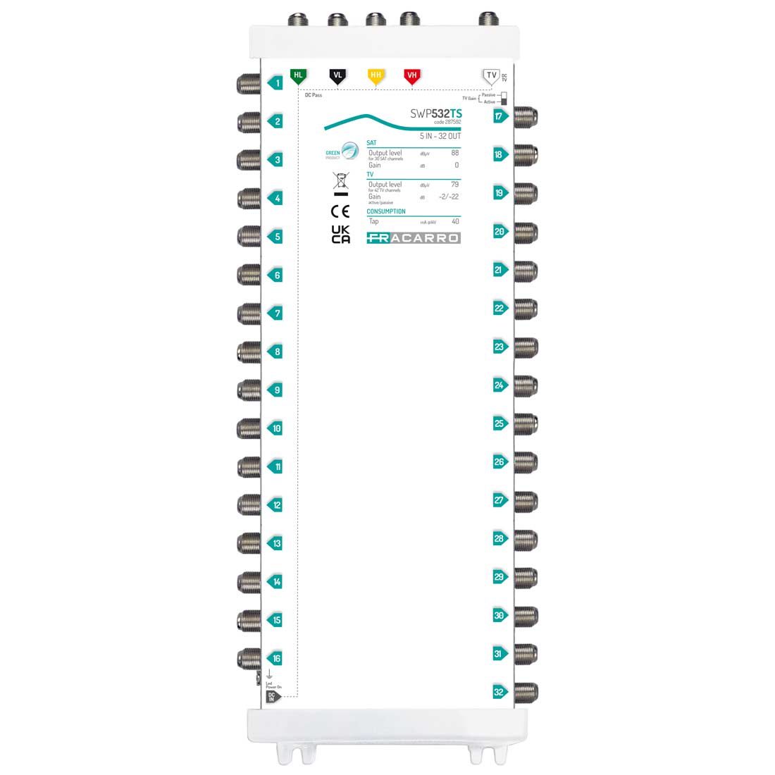 Fracarro Portenseigne - Msw compact 5E/32S Actif ou Passif