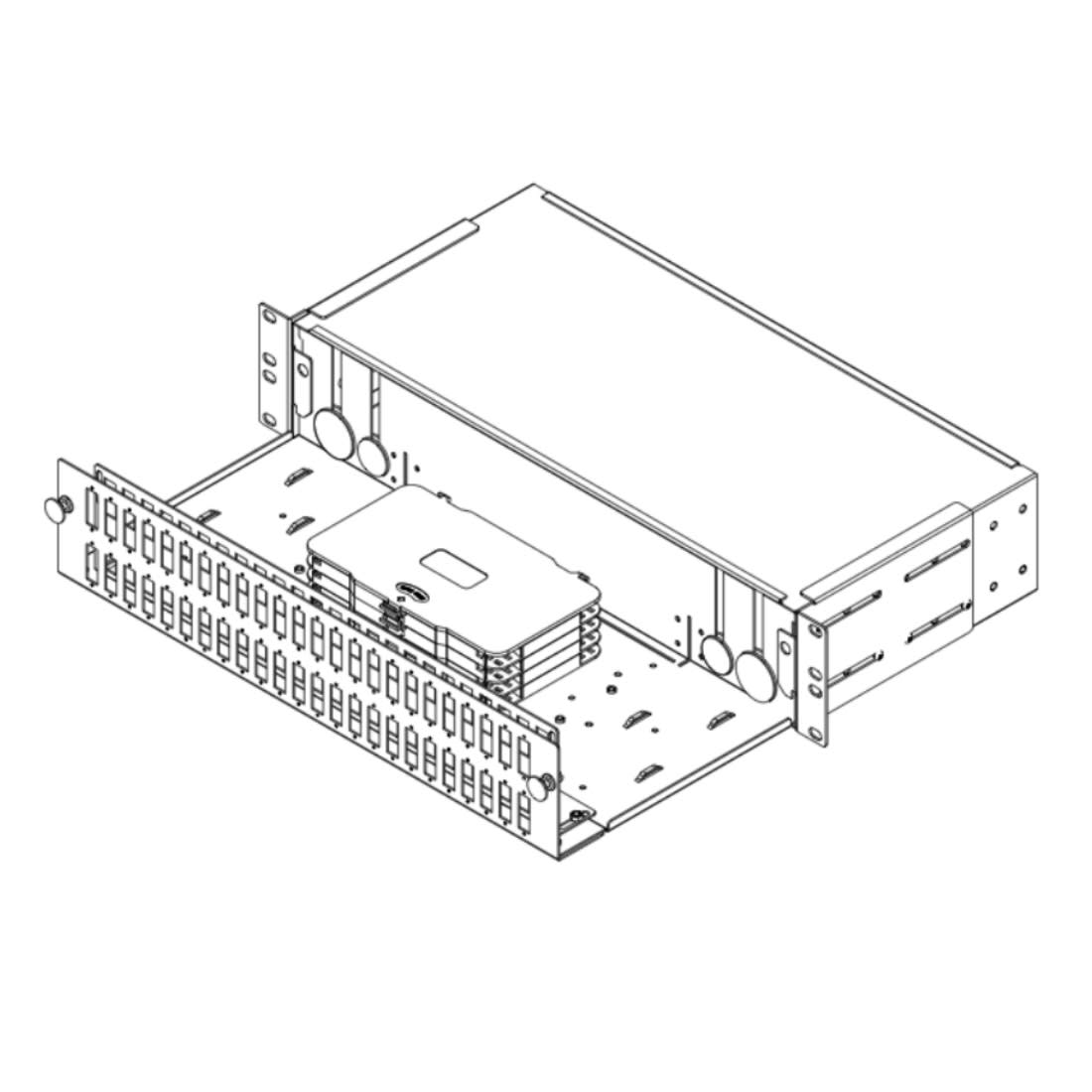 Fracarro Portenseigne - Rack optique version 48 ports 2U