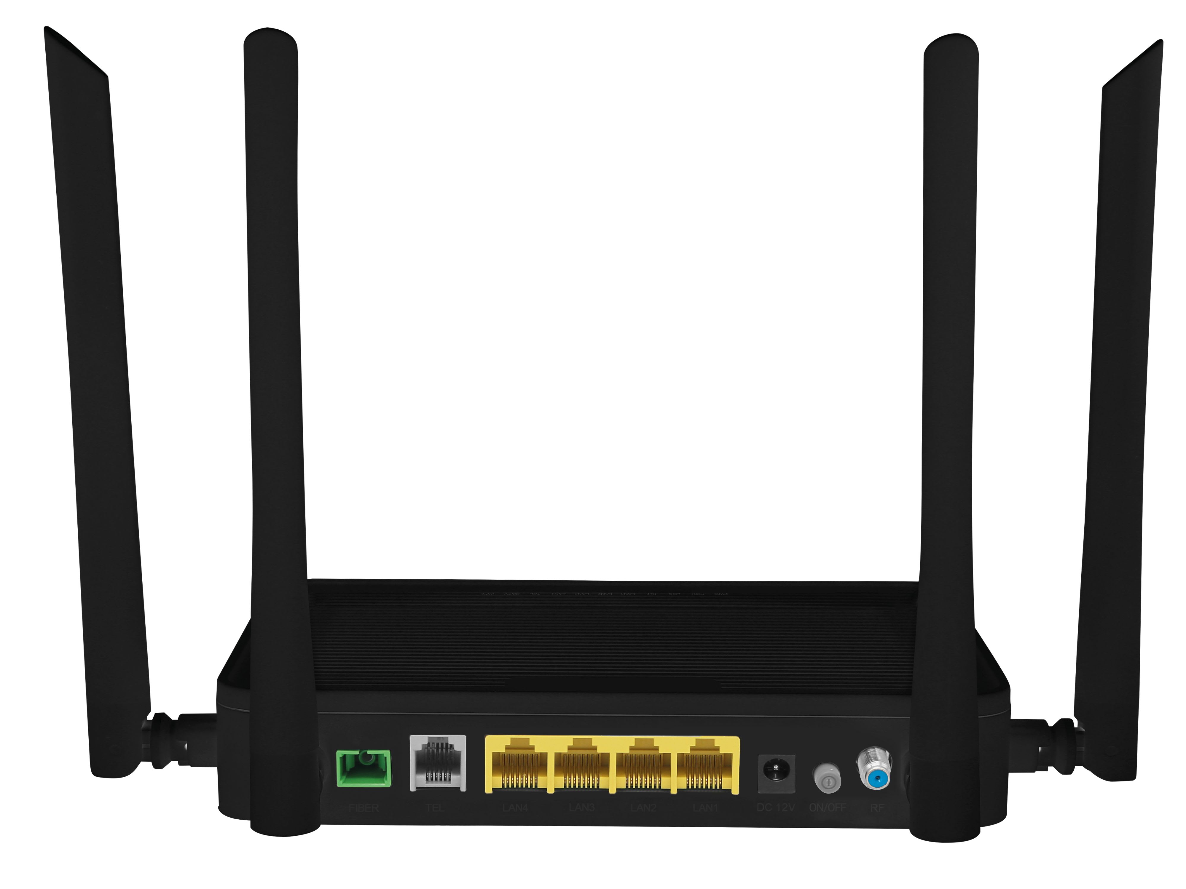 Fracarro Portenseigne - ONT GPON, 4 ports Gigabit , RJ11, CATV, Wi-Fi 5 , 1 port SC/APC