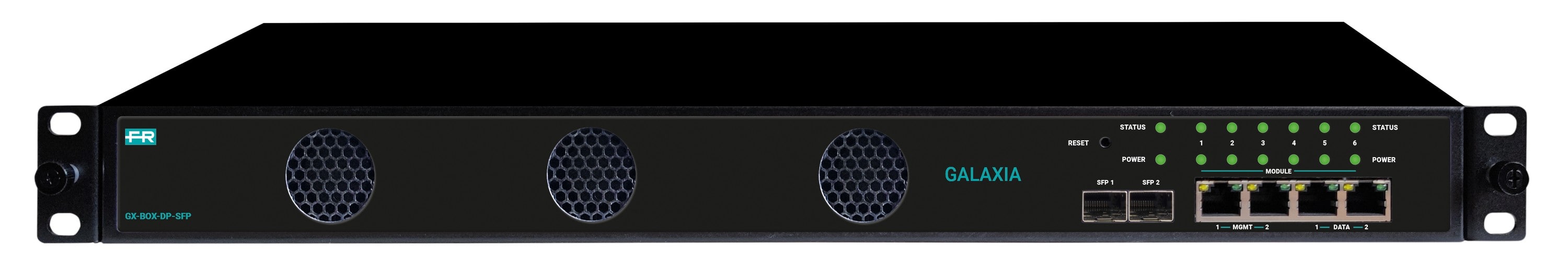 Fracarro Portenseigne - Chassis 1U avec encapsuleur IP avec 2 sorties SFP