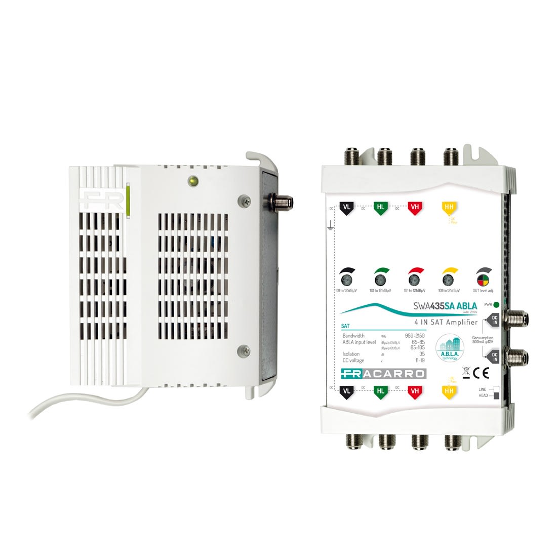 Fracarro Portenseigne - Amplificateur de tête 4 voies ABLA 36dB