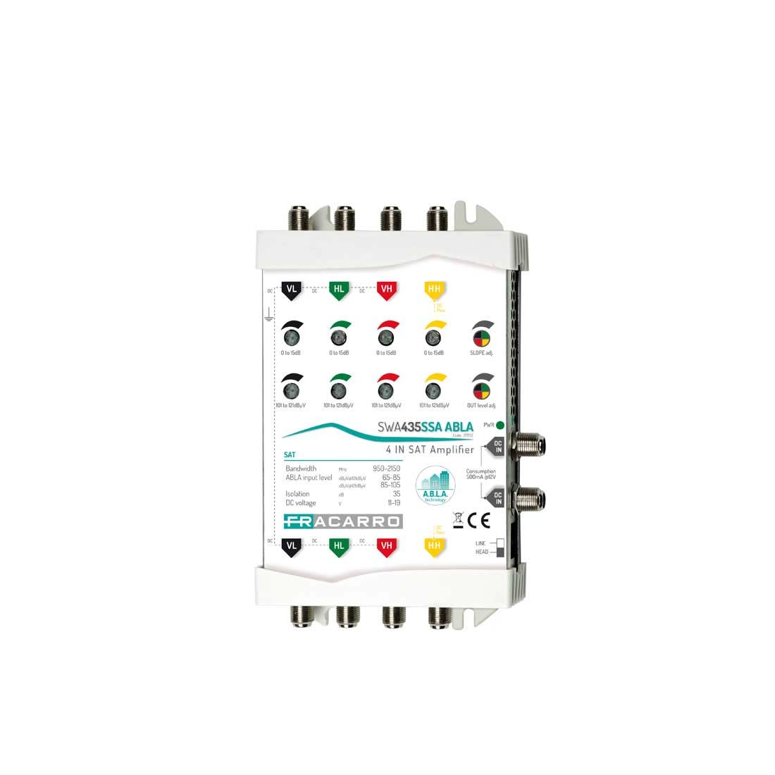 Fracarro Portenseigne - Amplificateur de ligne 4 voies ABLA 36dB