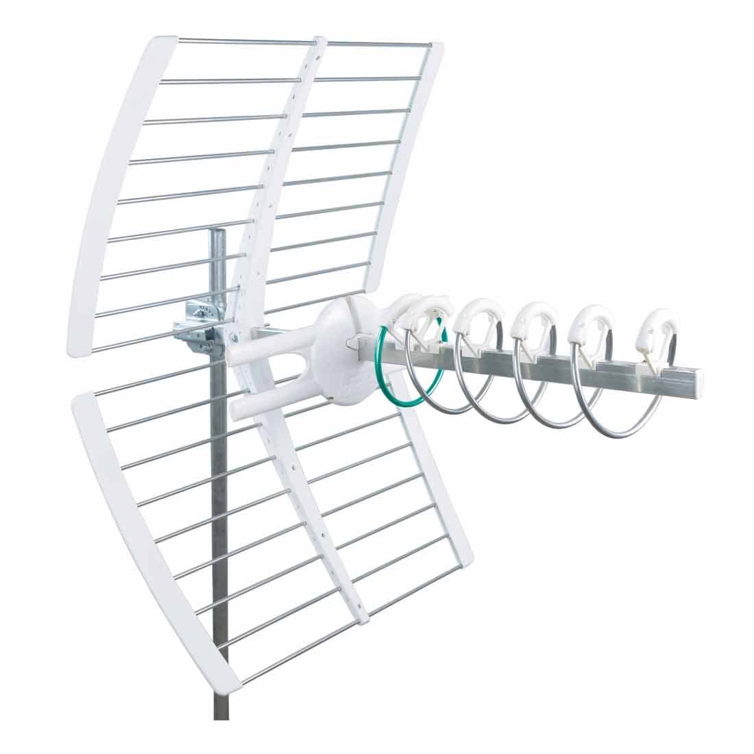 Fracarro Portenseigne - Antenne UHF ELIKA 700 canaux 21-48 dipole actif + pointeur emb.indiv. G 47dB