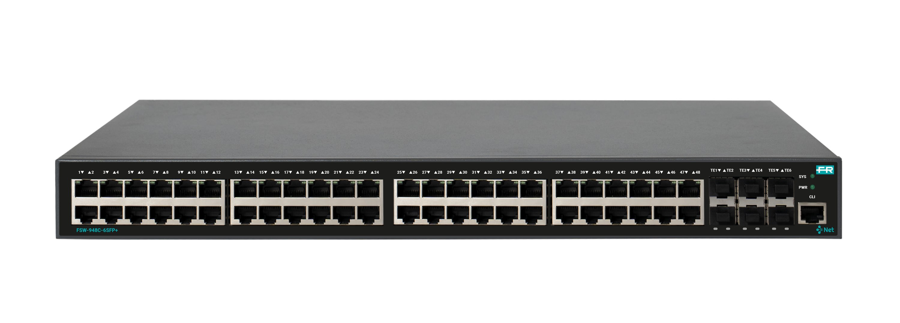 Fracarro Portenseigne - Switch 48 ports GE, 6 ports SFP+, niveau 3, IGMP snooping (pour IPTV)