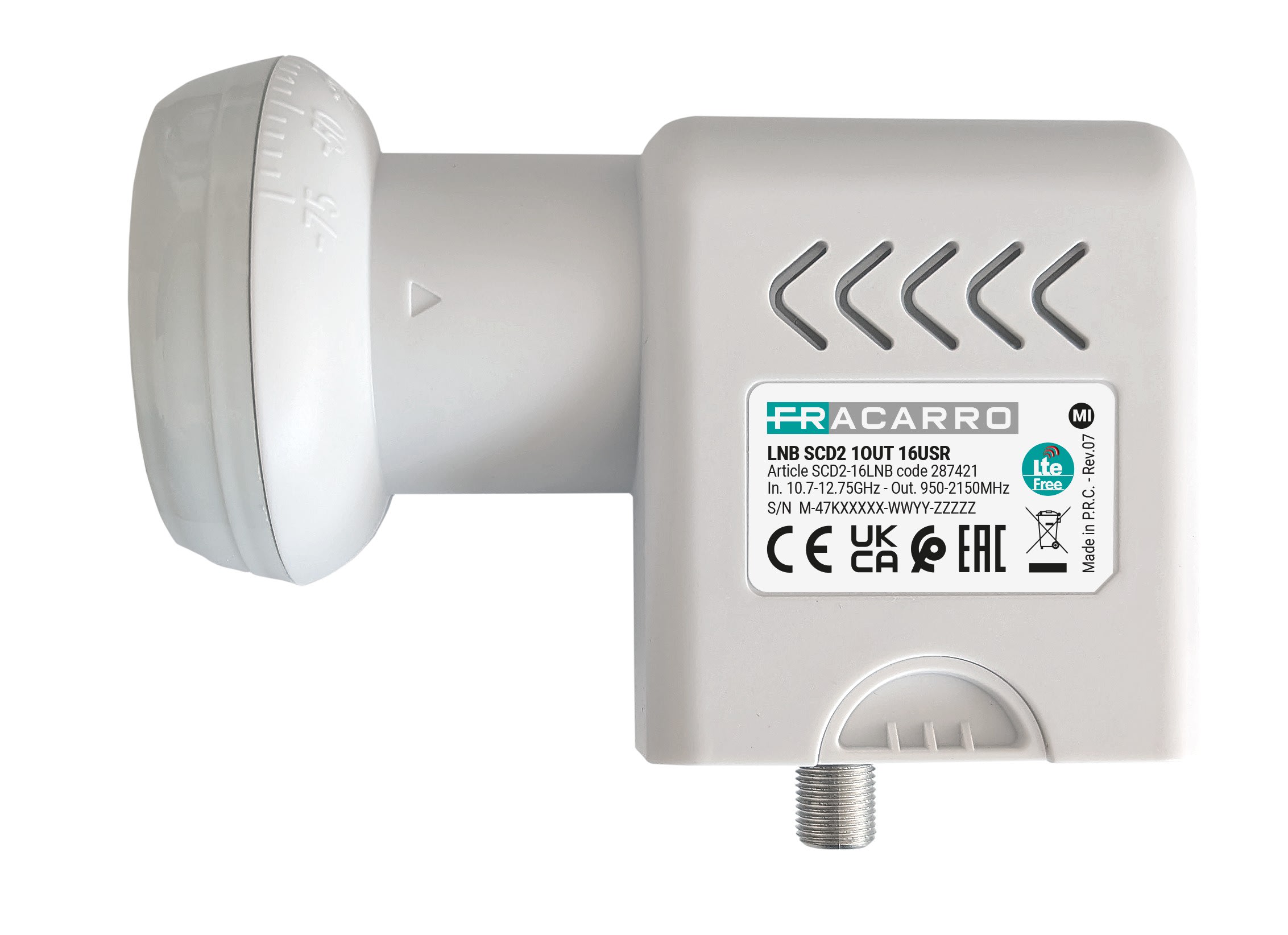 Fracarro Portenseigne - LNB une sortie SCD2 - 12 tuners dCSS