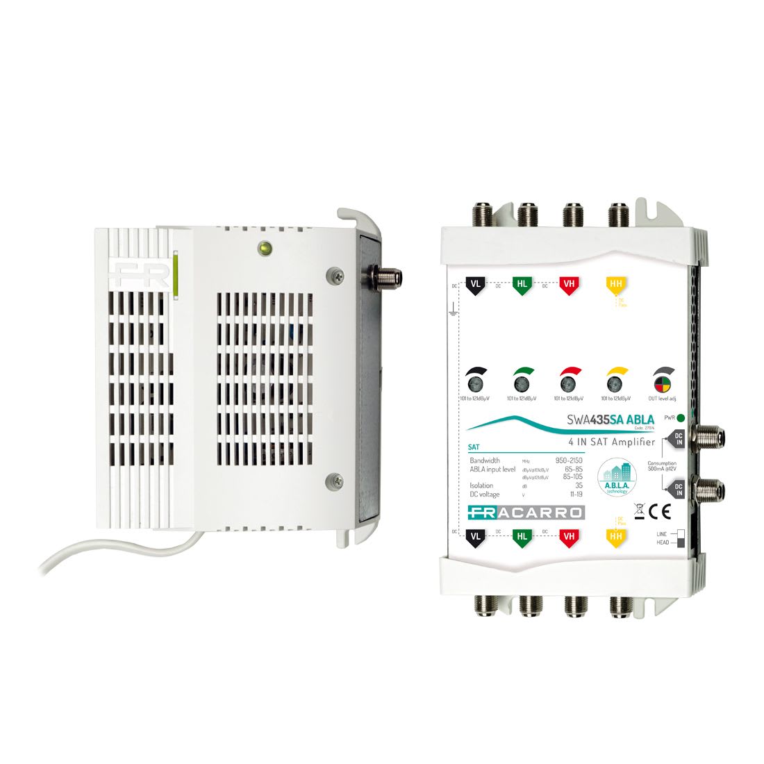 Fracarro Portenseigne - Amplificateur de tête 4 voies ABLA 36dB