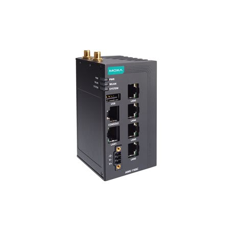 ADM 21 - Wi-Fi 6 (802.11ax) wireless client with 5ports, IP30, UN band, -40 to 75°C
