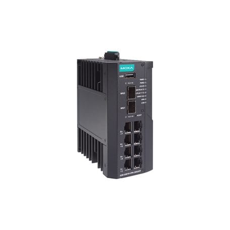 ADM 21 - 8 GbE RJ45 + 2 GbE SFP router, Firewall/NAT/VPN, 220 VDC/VAC, -40 to 75°C
