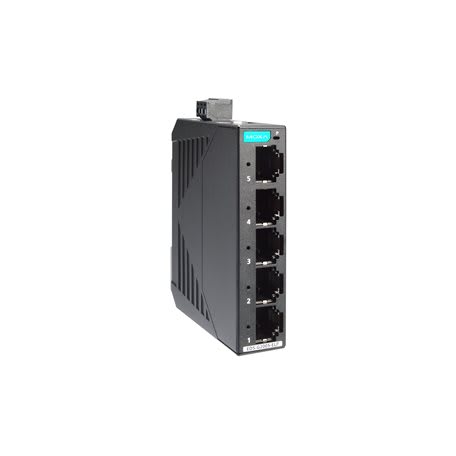 ADM 21 - Unmanaged full Gigabit switch 5 ports, 12/24/48 VDC, plastic housing, -10 to 60°