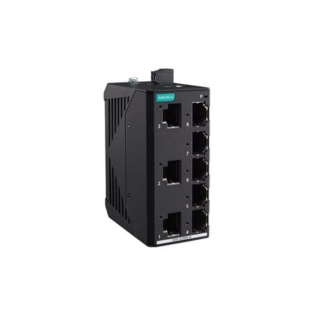 ADM 21 - Unmanaged full Gigabit switch 8 ports, 12/24/48 VDC, metal housing, -10 to 60°C