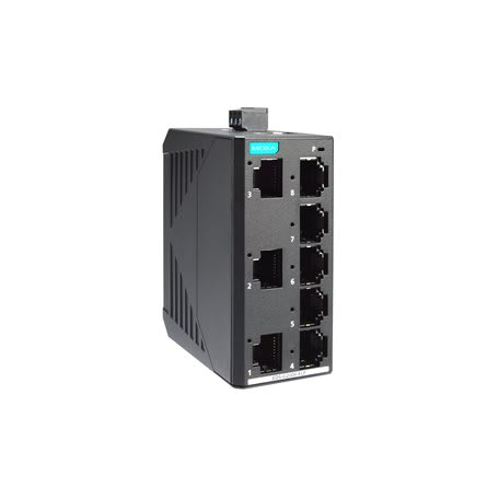 ADM 21 - Unmanaged full Gigabit switch 8 ports, 12/24/48 VDC, plastic housing, -10 to 60°